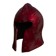 Barbuta Helmet (Ruby Silver)
